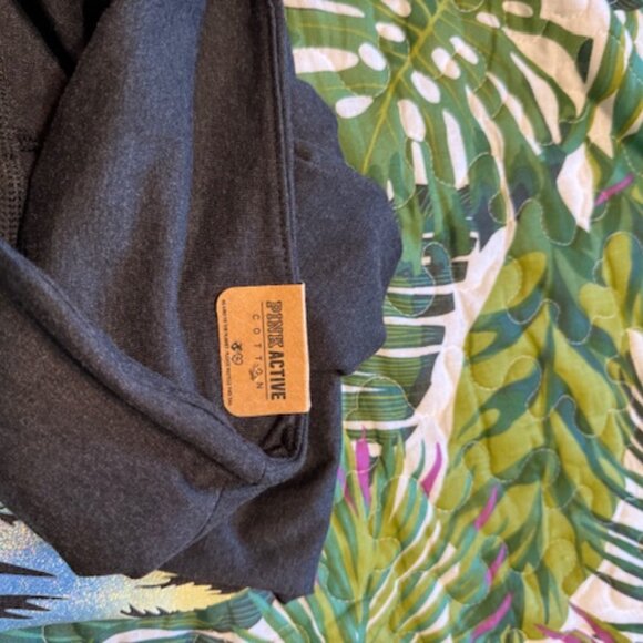 Victoria's Secret PINK High-Waisted Leggings w/Palm Tree Graphic Dark Gray Sz S - Picture 3 of 6